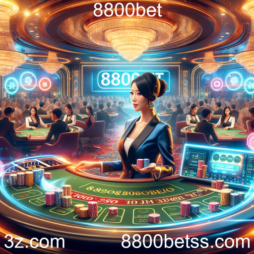 Experimente a Emoção do Cassino Ao Vivo no 8800bet